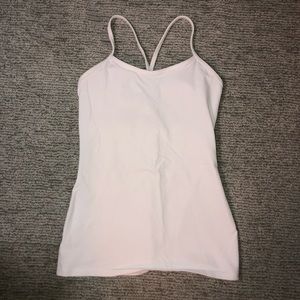 Lululemon Power Y Tank in white